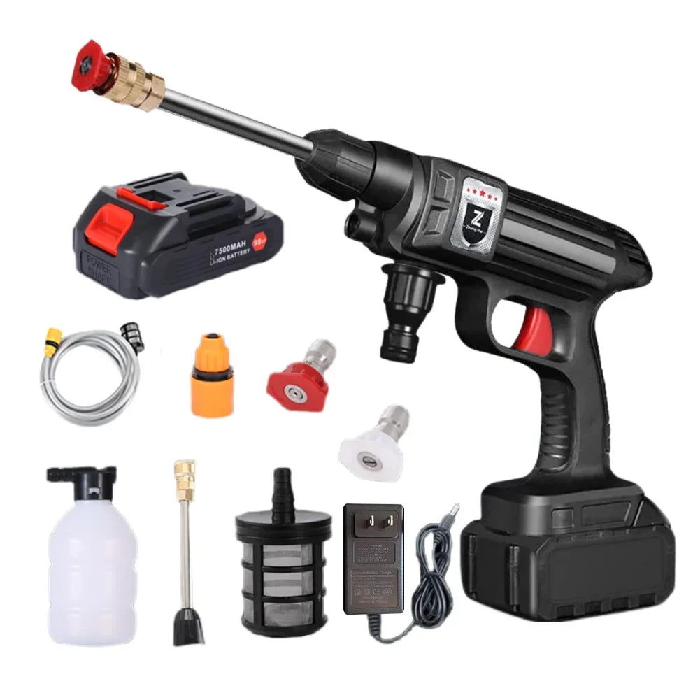 High Pressure Car Washer Wireless Car Wash Machine 4000mAh Rechargeable