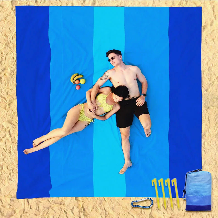Beach Blanket, Waterproof and Sandproof Large, 2-3 Adult