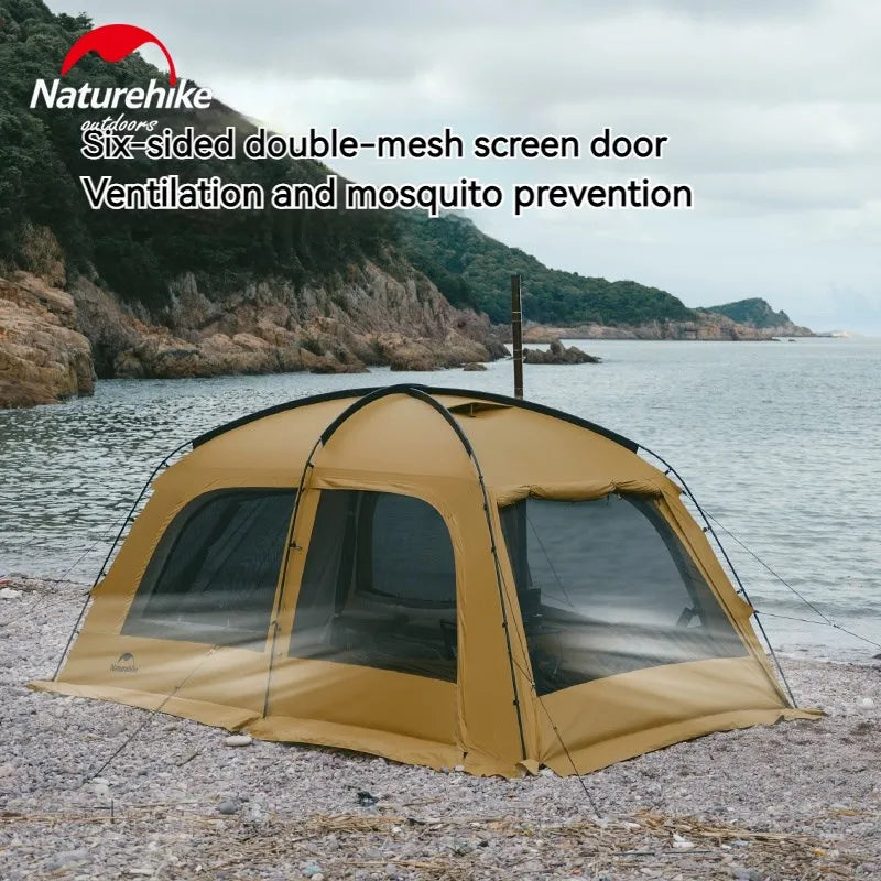 Naturehike Dunes Camping Tent, 6 People, 4 Seasons, Extended Canopy