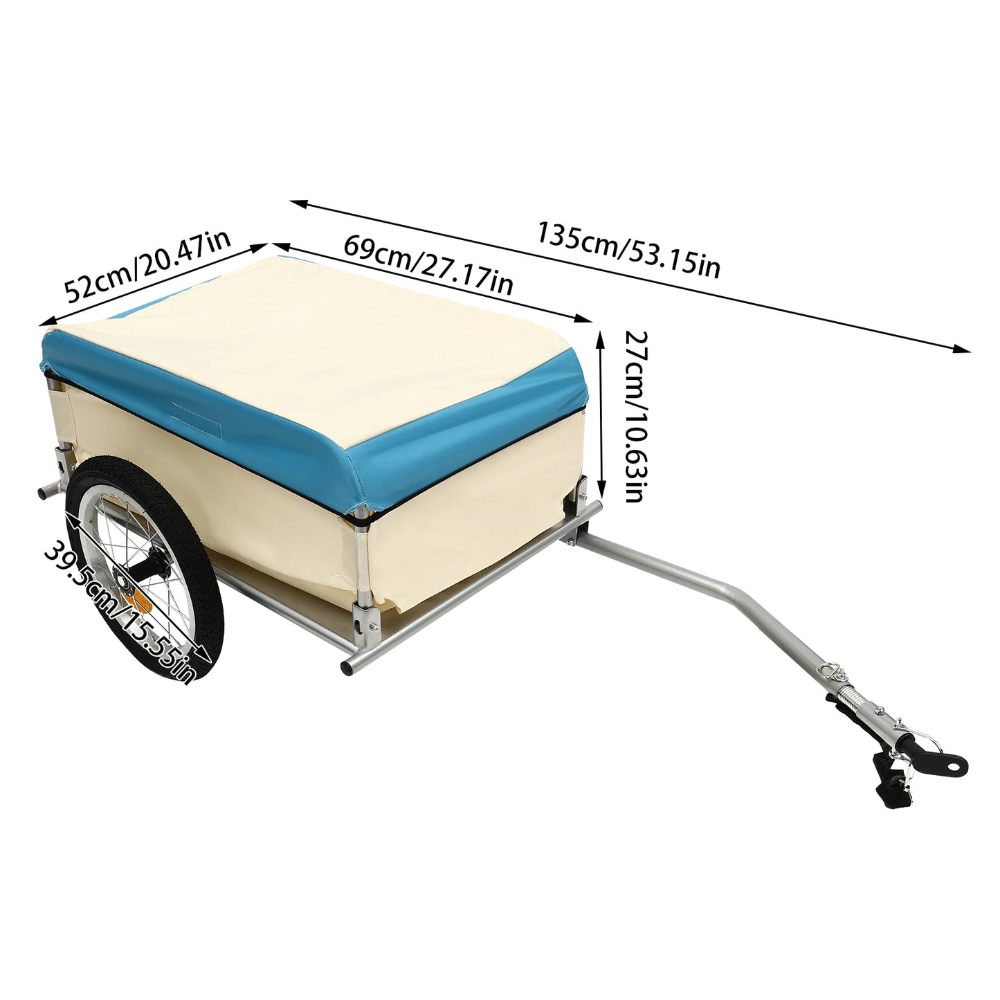 Bicycle Trailer 50Kg Load Transport Trailer