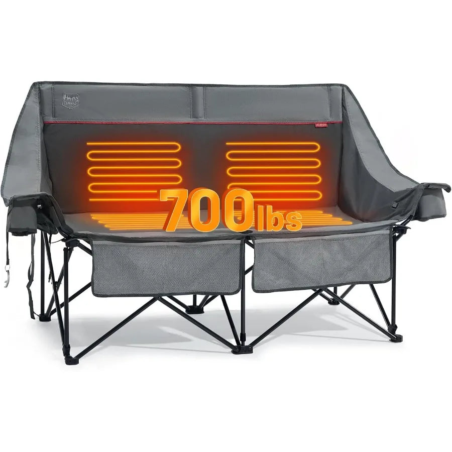 Heated Double Camping Chair, Camp Couch