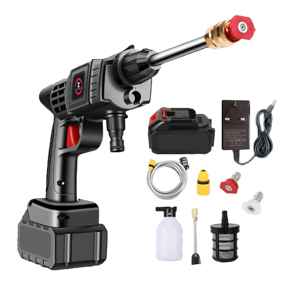 High Pressure Car Washer Wireless Car Wash Machine 4000mAh Rechargeable