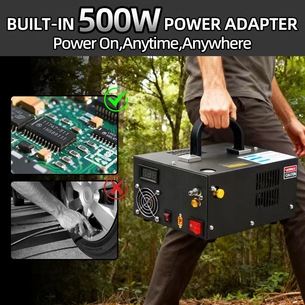 4500psi 12v Pcp Compressor 110 220V Transformer 4500psi Pneumatic Airgun Rifle Inflator