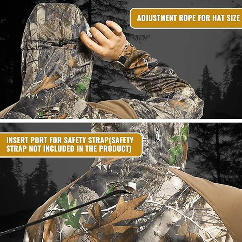 Quiet Hunting Suit, Camouflage Softshell Clothes