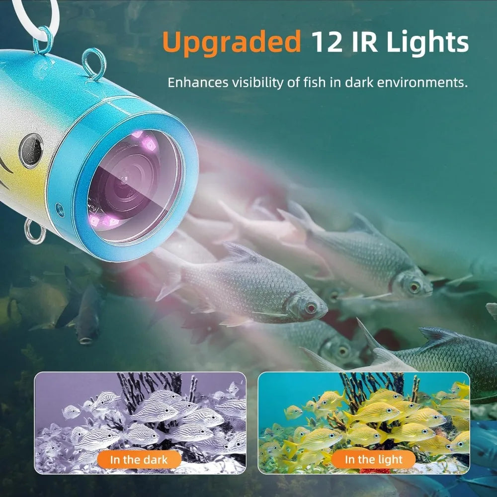 Underwater fishing camera 7 inch LCD fish finder, Waterproof