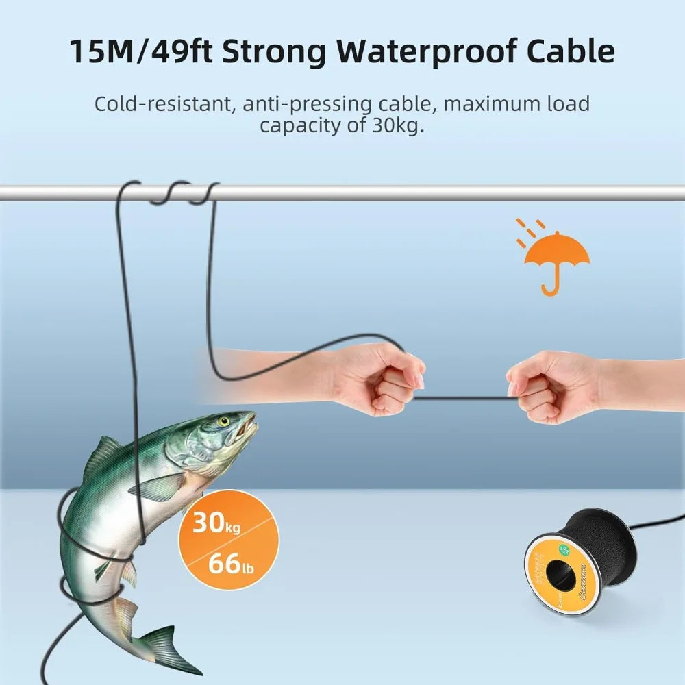 Underwater fishing camera 7 inch LCD fish finder, Waterproof