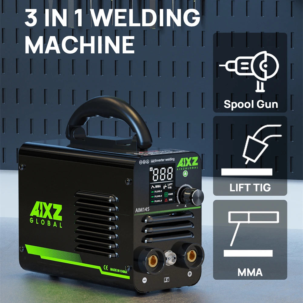 145A 3 in 1 Welding Machine Lift TIG/ARC MMA Welders, Welding With Spool Gun, Home Welder