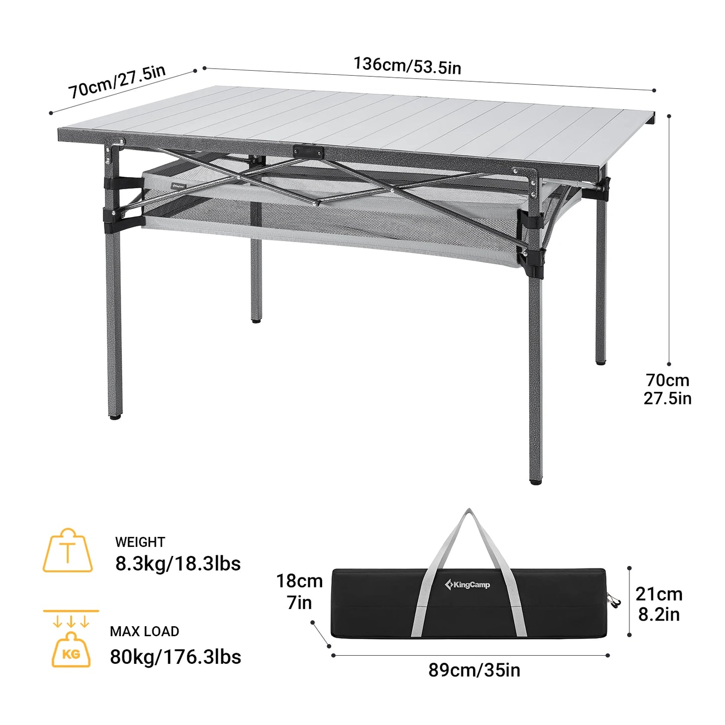 KingCamp Camping Folding Table