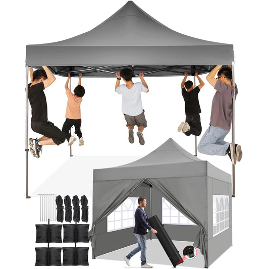 10x10 Pop up Canopy Tent with 4 Sidewalls