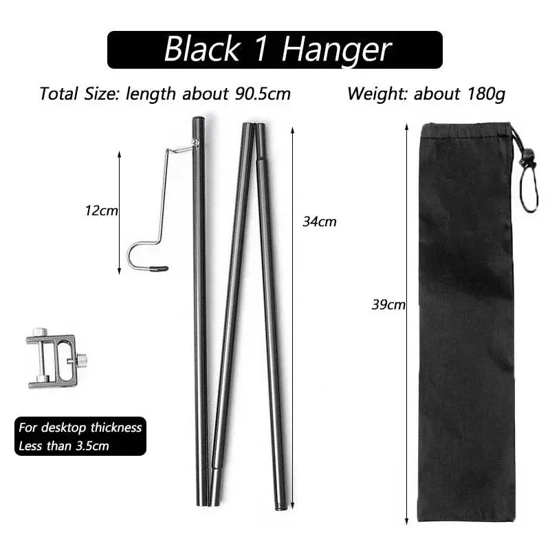 Camping Light Stand Ultralight Table Lantern Lamp Hanger Portable Detachable Lantern Holder Lighting Brackets Tourist Equipment