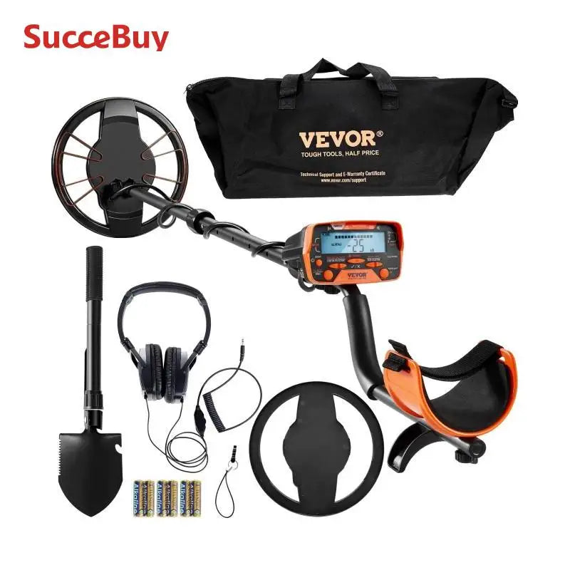 Metal Detector for Adults & Kids 10 Inch Waterproof Search Coil with LCD Display