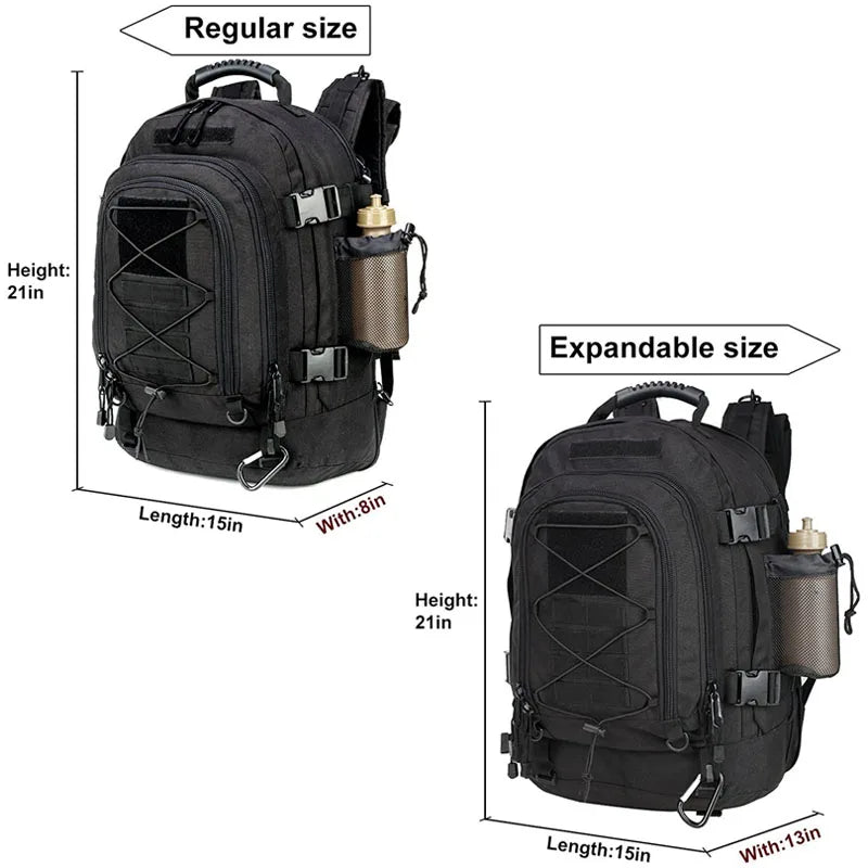 Military Tactical Backpack, Army Assault Rucksack, Outdoor Travel Hiking Rucksack