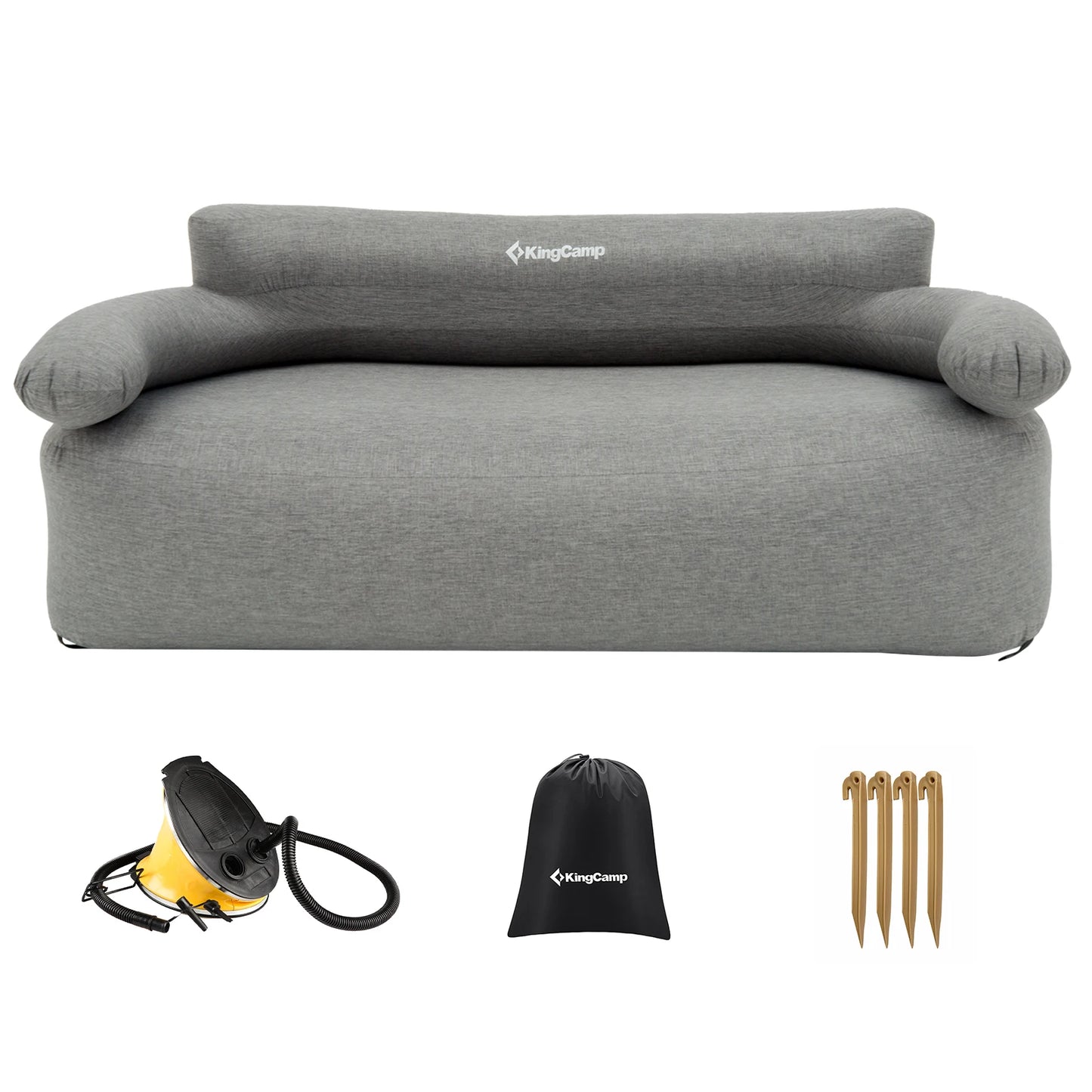 KingCamp Portable Double Air Couch, Outdoor Inflatable Lounger