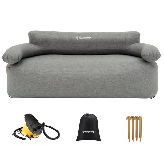 KingCamp Portable Double Air Couch, Outdoor Inflatable Lounger