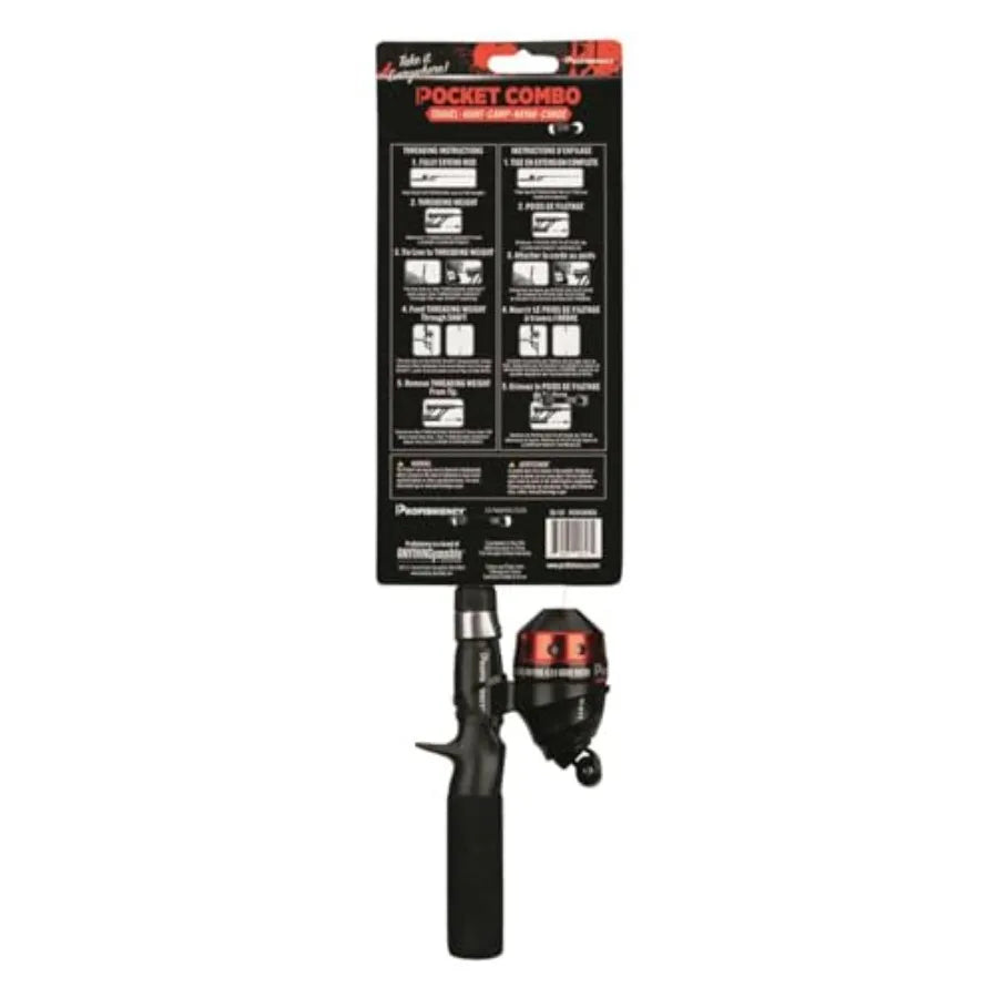 Steinhauser ProFISHiency TangleFree Pocket Combo Telescoping Fishing Pole