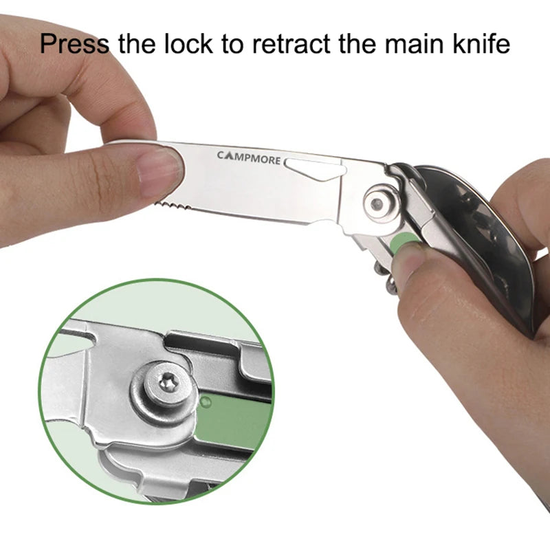 Outdoor Tableware Multi-function Portable Knife, Fork, Spoon, Bottle Opener