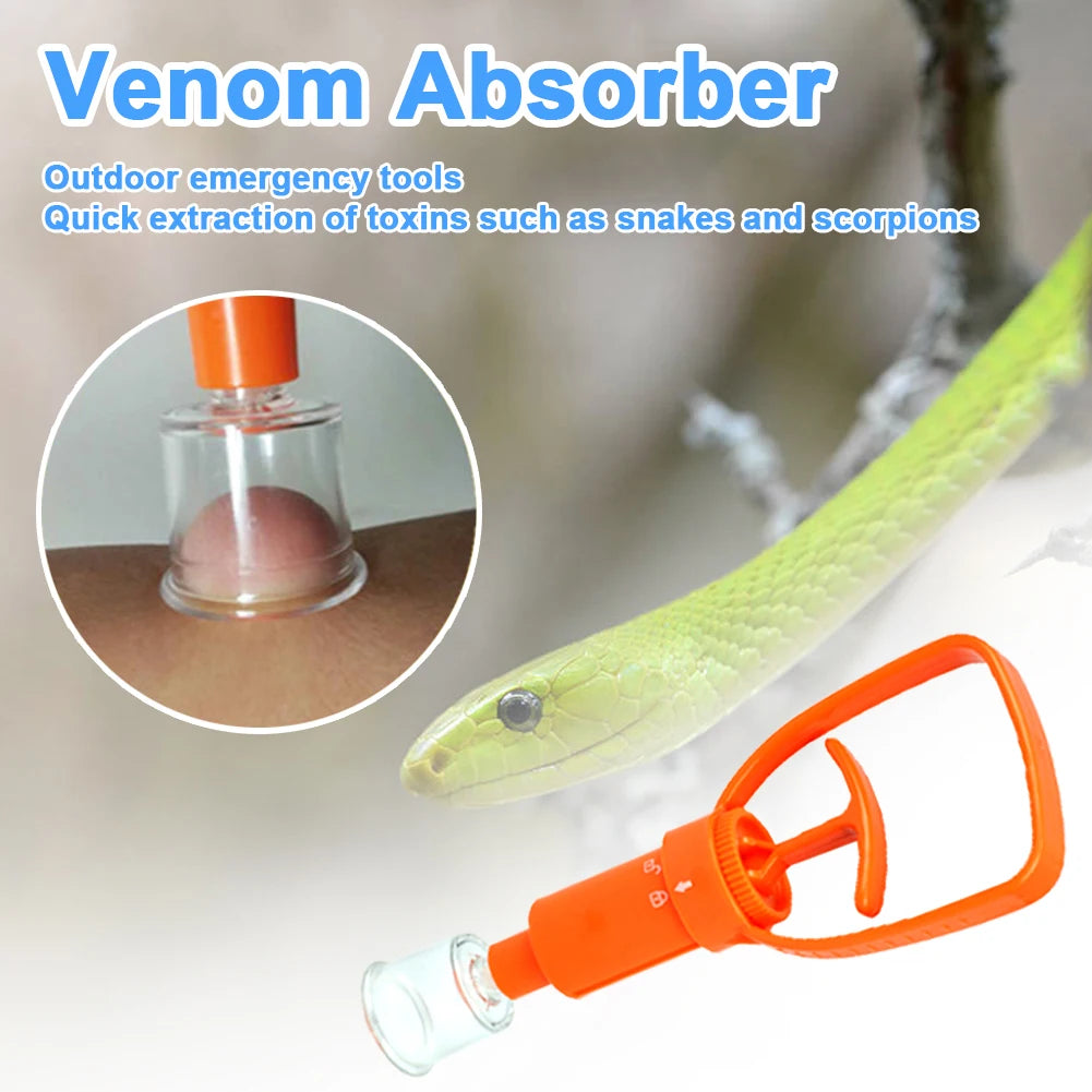 Outdoor Safety Snake Bite Venom Extractor Pump, Poison Remover