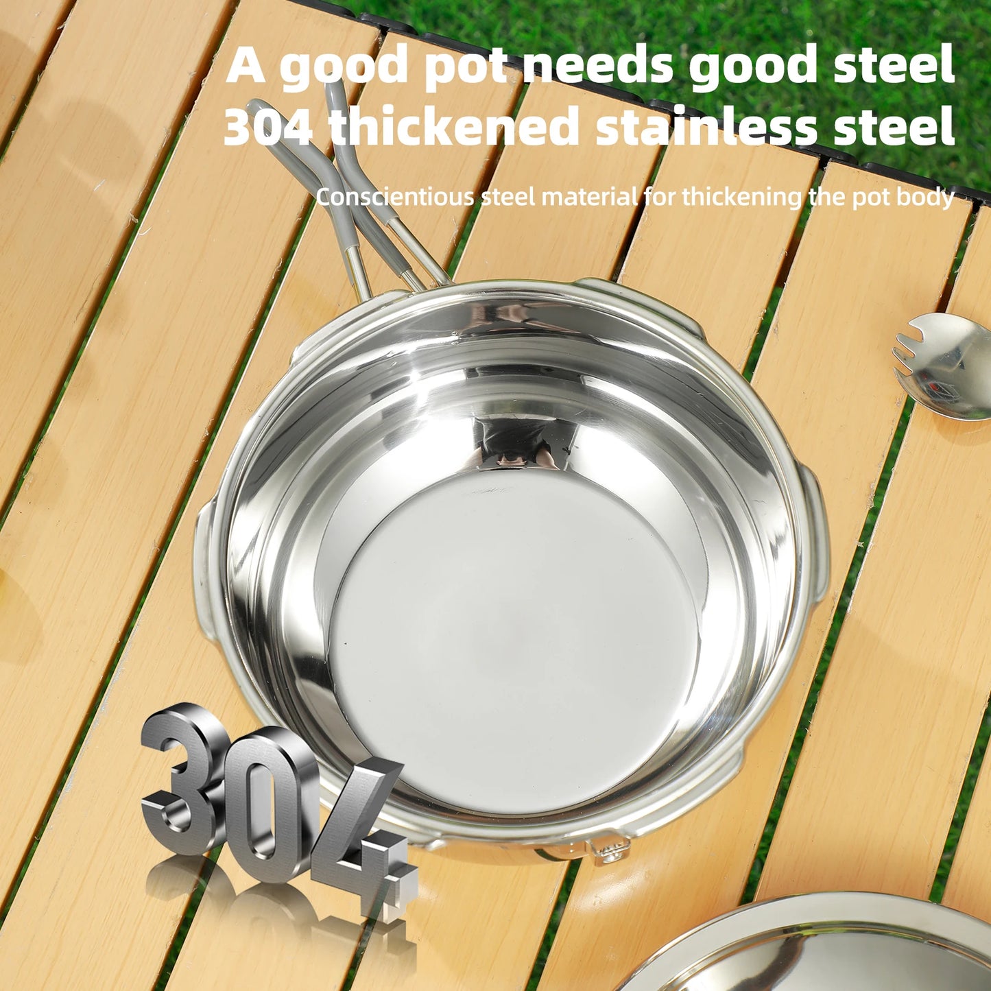304 stainless steel pressure cooker, suitable for all stoves