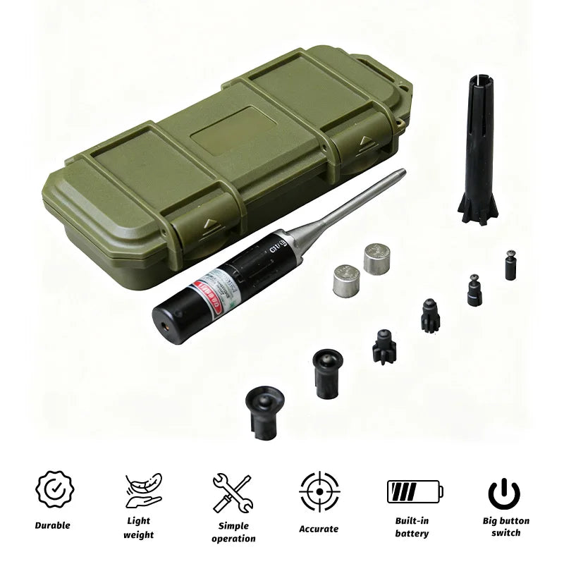 Green/Red Laser Aiming Kit, For Rifle Pistol Universal Caliber