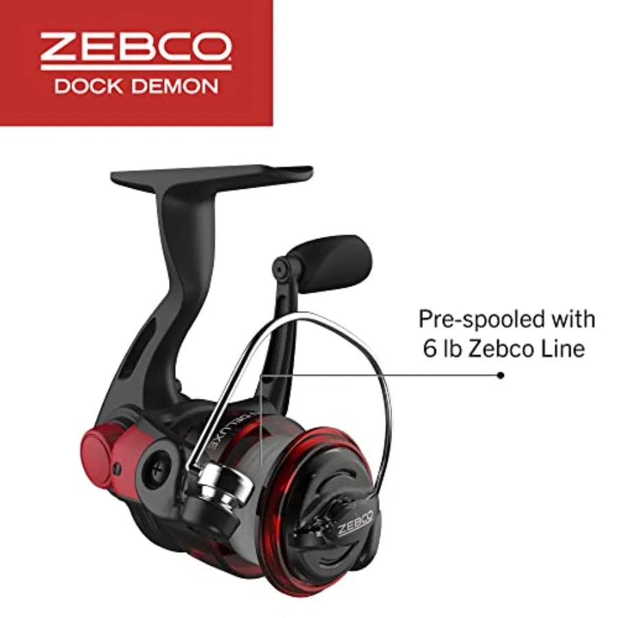 30Inch Durable Fiberglass Fishing Rod and QuickSet AntiReverse Spinning Reel Combo