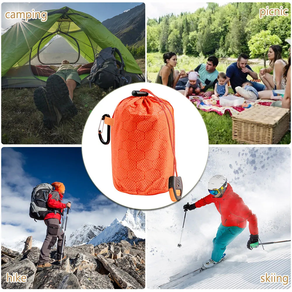 Portable Survival Blanket PE Aluminum Film
