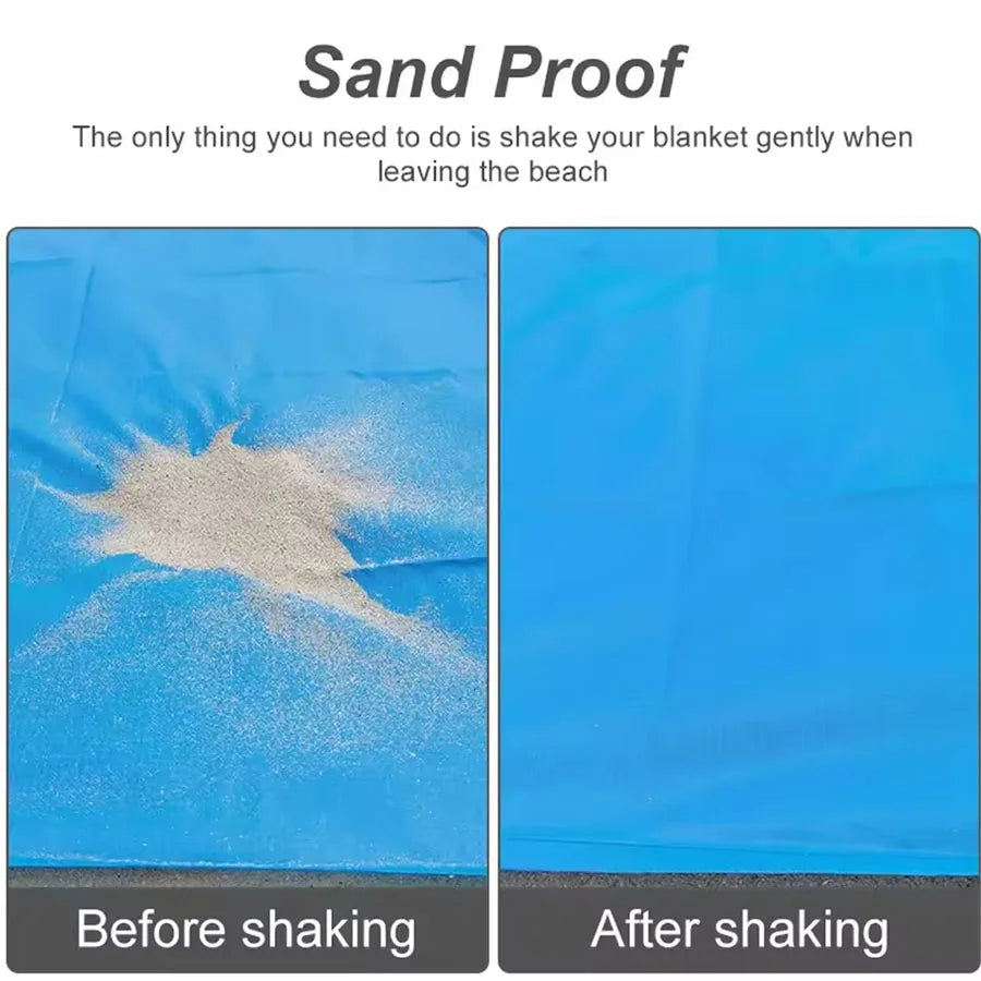 Beach Blanket, Waterproof and Sandproof Large, 2-3 Adult