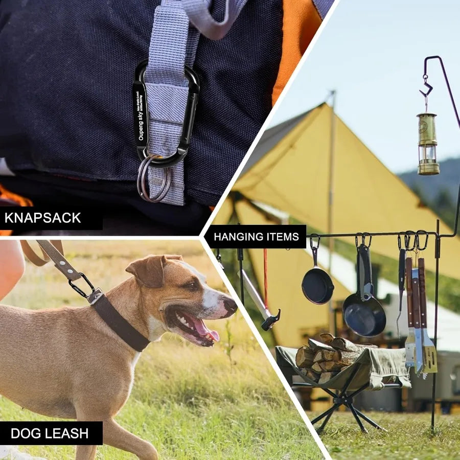 Heavy Duty D Ring Shape Carabiner Clip