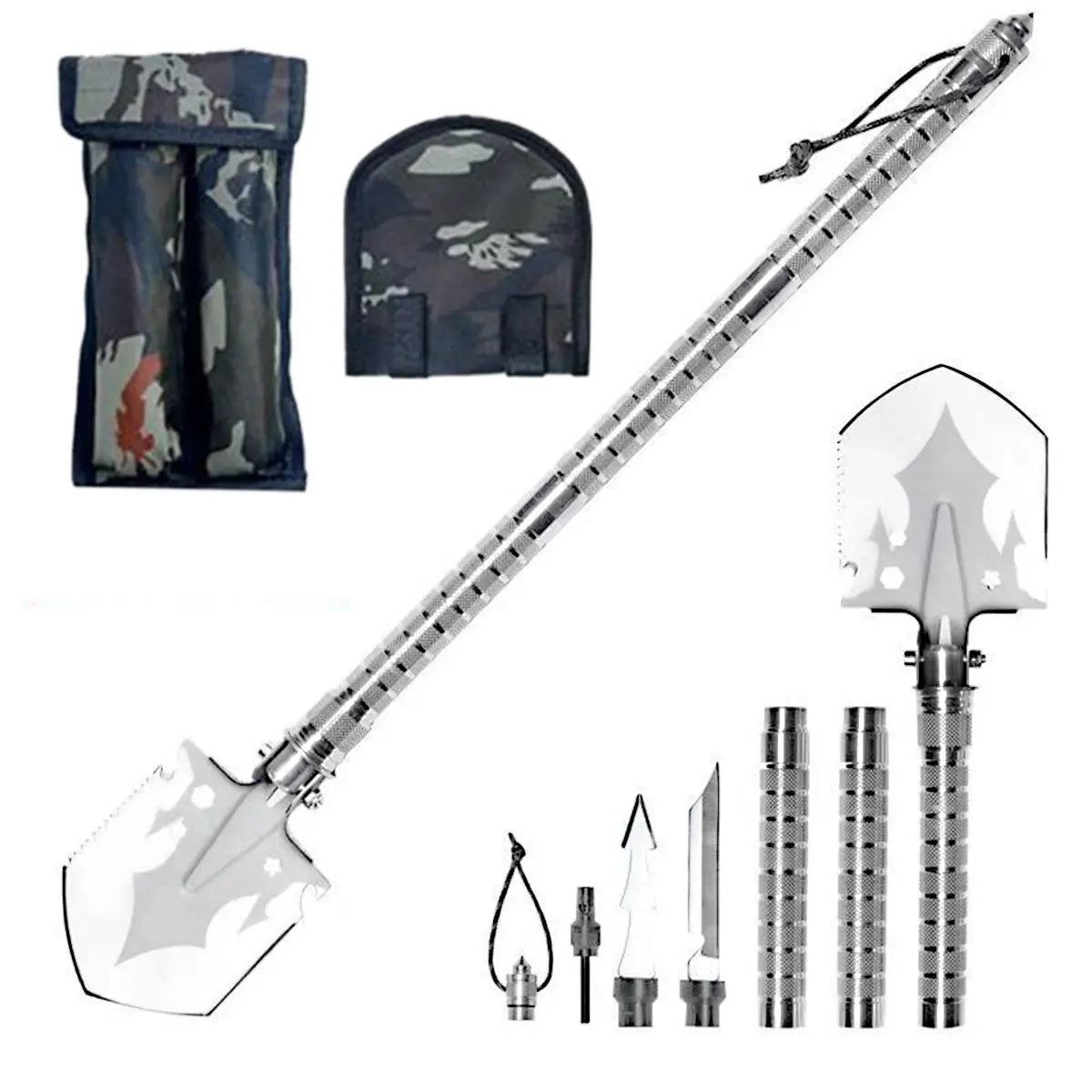 Multi Functional, Detachable, Foldable Military Survival Equipment