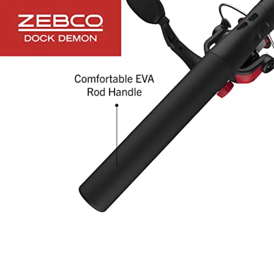 30Inch Durable Fiberglass Fishing Rod and QuickSet AntiReverse Spinning Reel Combo