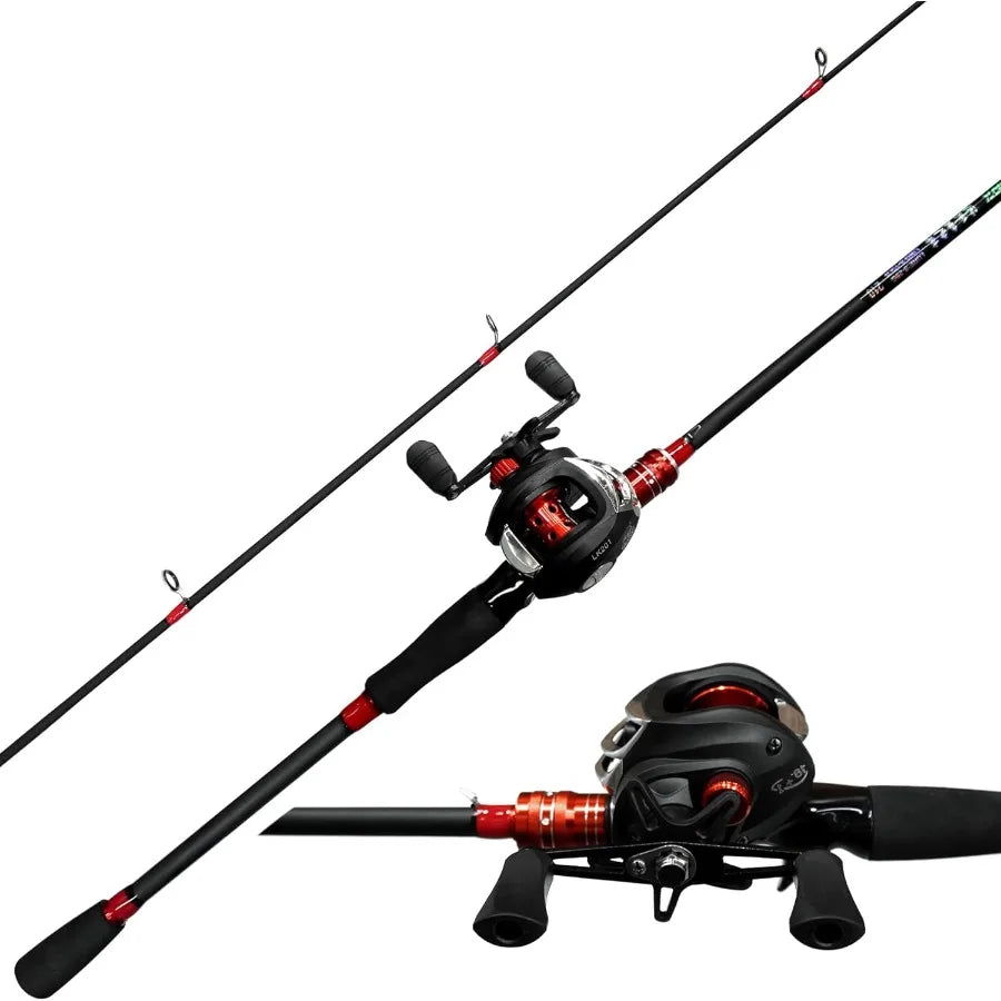 Fishing Rod and Reel Combo, Baitcasting Combo for Freshwater and Saltwater Fishing