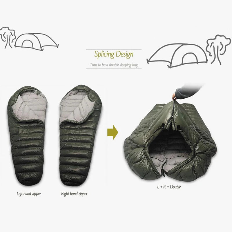 Kamperbox Cold Temperature, Winter Down Sleeping Bag