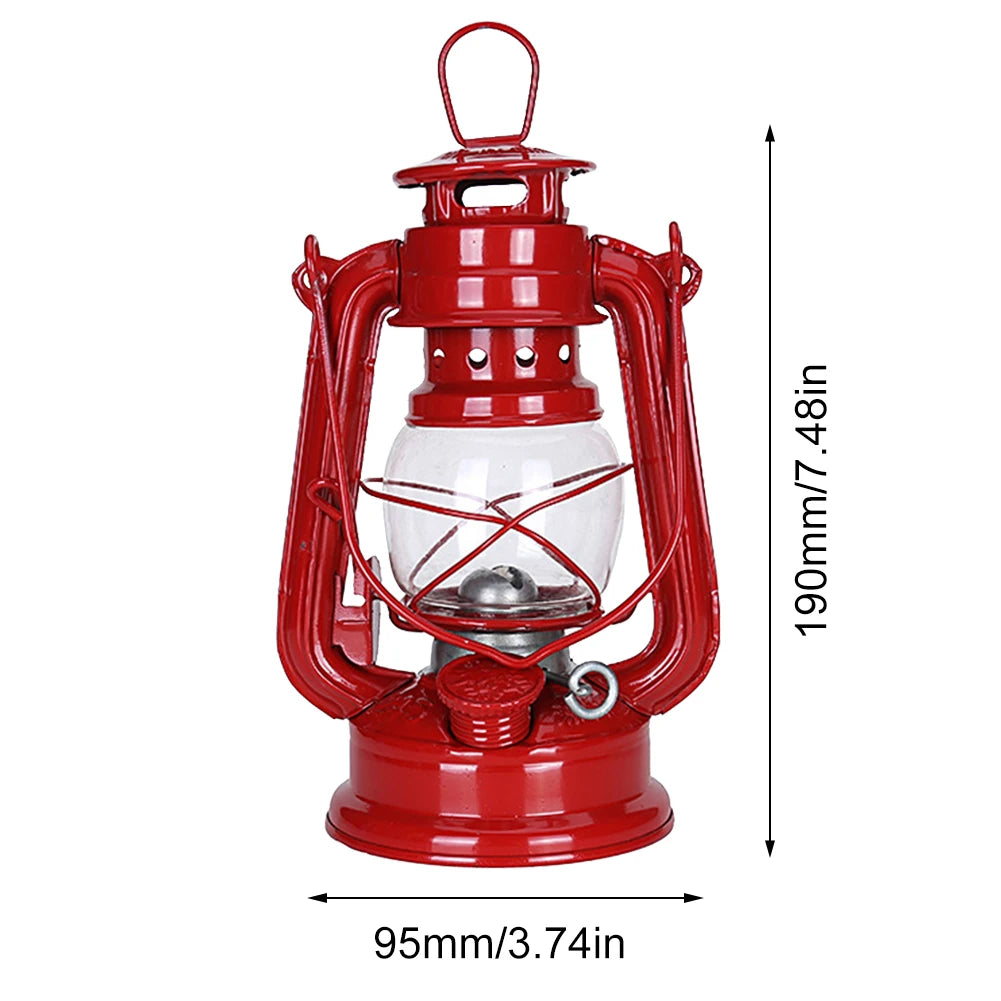 Retro Fuel Camping Lanterns, Portable Hurricane Table Lamps