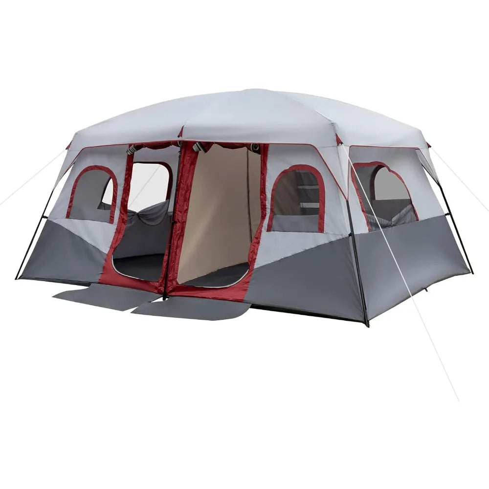 8/10 Person Camping Tent, Large 2 Room Family Tent