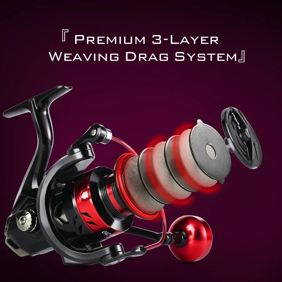 Ultralight Graphite Spinning Fishing Rod and Reel Combo for Precision Casting