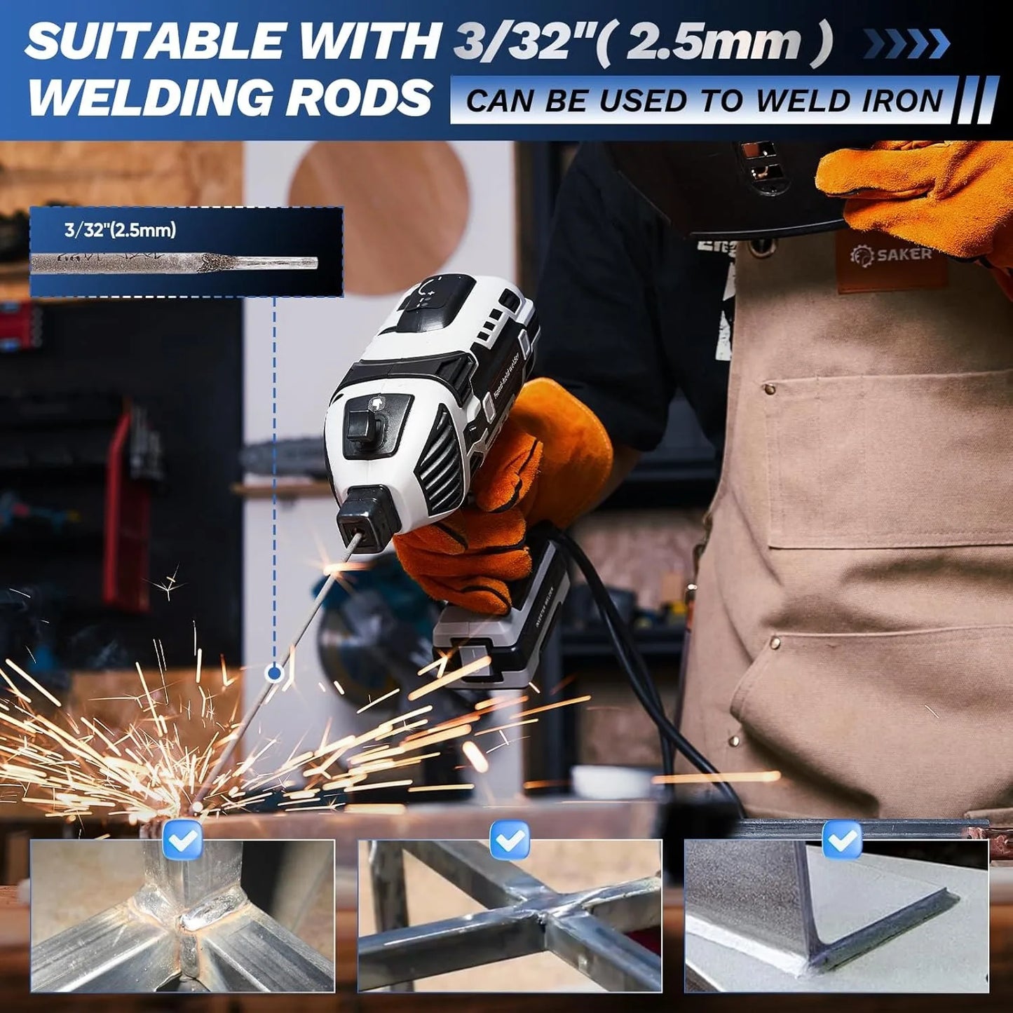Portable Electric Welding Machine,110V Portable Welder Handheld