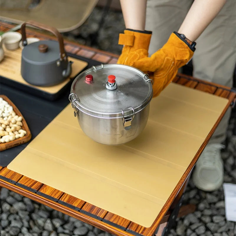 Outdoor Micro Pressure Cooker Stainless Steel Multifunctional Steaming Pot Portable Explosion-proof Pressure Camping Cookware