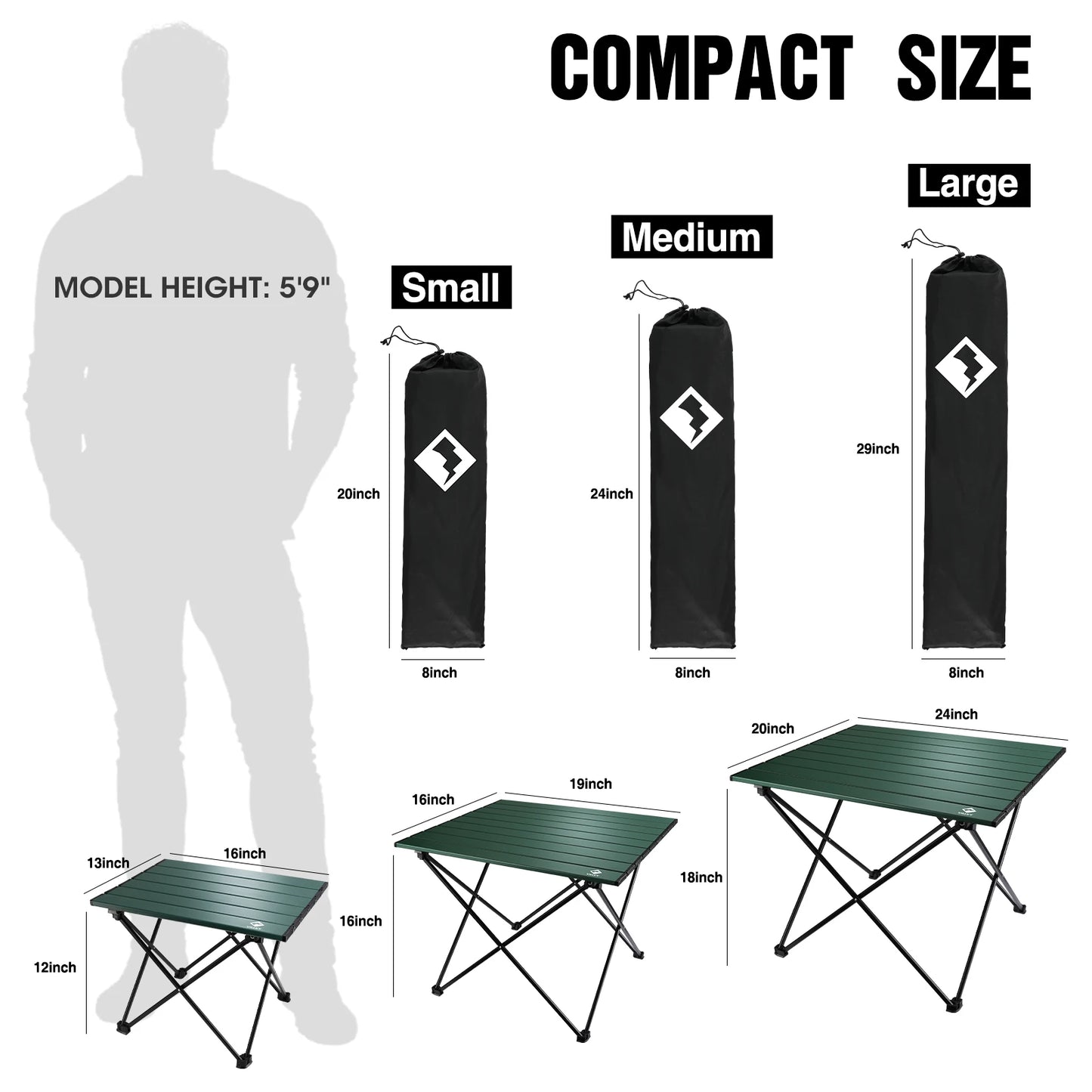 VILLEY Portable Camping Side Table