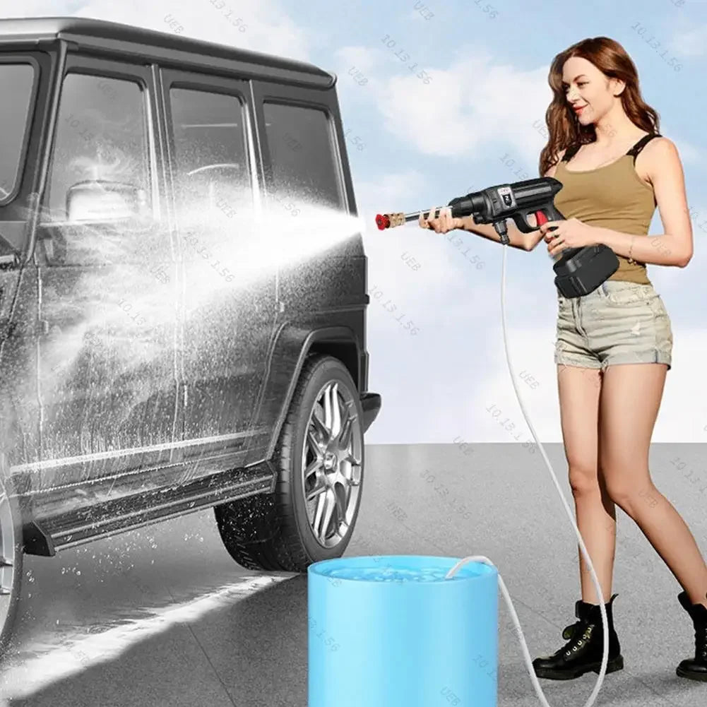 High Pressure Car Washer Wireless Car Wash Machine 4000mAh Rechargeable