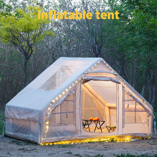 Inflatable Camping Tent Easy Setup, Waterproof, Windproof