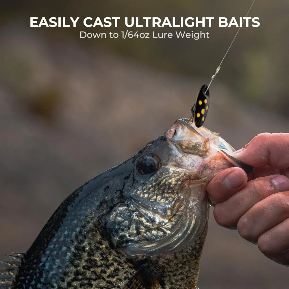 Zephyr Spin and Bait Finesse Fishing Rod, Lightweight Casting & Spinning Rods