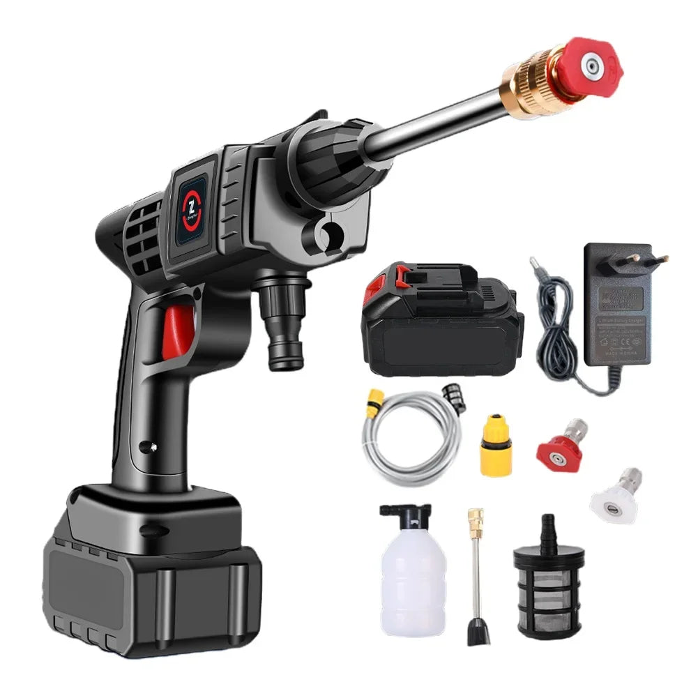 High Pressure Car Washer Wireless Car Wash Machine 4000mAh Rechargeable